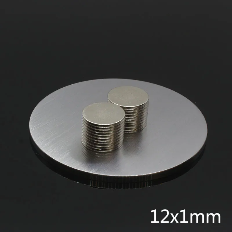 50 шт. 12x1 мм маленький магнит, сильный неодимовый магнит 12*1 мм, редкоземельные N35 NdFeB магниты 12 мм x 1 мм постоянные магниты