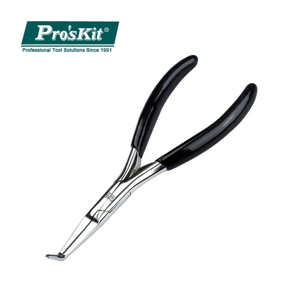 1PK-27 Pro'sKit Precision Stainless Steel Pliers Bent Plier With Smooth(135mm) Cable Cutting Pliers Hand Tools Computer Phone 1PK-27 Pro'sKit Precision Stainless Steel Pliers Bent Plier With Smooth(135mm) Cable Cutting Pliers Hand Tools Computer Phone