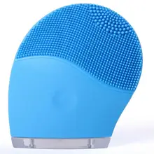 Электрический очищающее средство с вибрациями, устройство для очистки пор силиконовая Чистящая Щетка для Masseger вибромассажер для лица спа-уход за кожей массаж