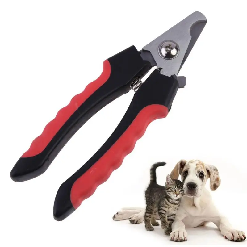 Pet Dog Safety Nail Clipper Cutter Professional Grooming Scissors Clippers for Animals Cats with Lock Size S M Nail Cutter - Цвет: No Lock