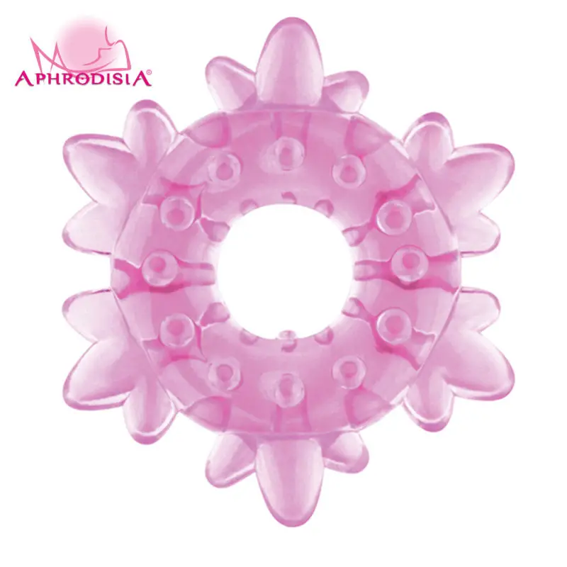 APHRODISIA Heavy Cock Ring Ice Flower Pattern Clit Stimulate Cock Ring Great font b Sex b
