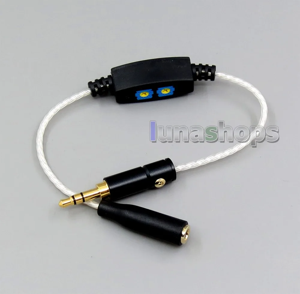 LN005551 0ohm 100ohm Серебряный OCC 3 5 мм регулируемый резистор Resistanc кабель для Etymotic ER4 JH24 и