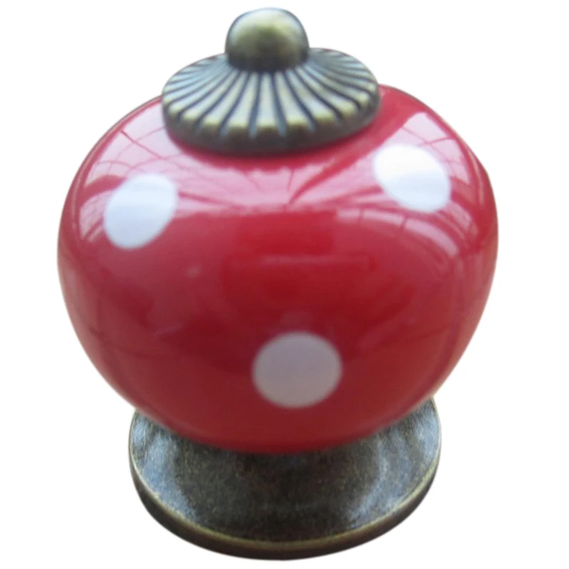 Ceramic Ball Door Handle Pull Knobs Door Cupboard Drawer Locker