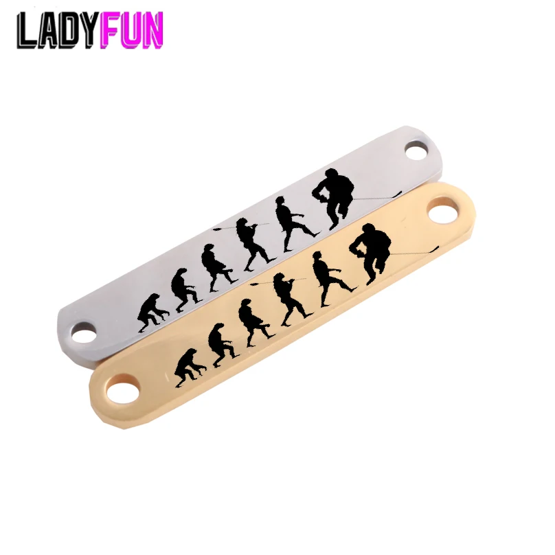 Подвеска Ladyfun для хоккея из нержавеющей стали 6x35 мм Эволюция человека