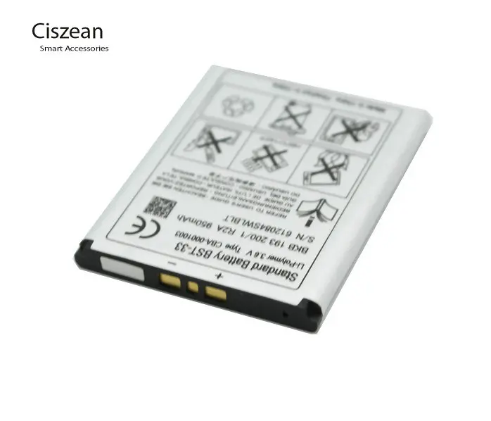 Ciszean BST-33 950 мАч Смарт запасная батарея для мобильного телефона+ ЖК-дисплей Зарядное устройство для K530 K550 K630 K660i K790 K790i K800 K800i K810