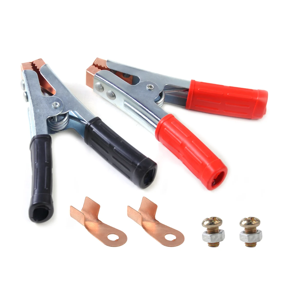 beler 2pcs Car Crocodile 100 AMP Heavy Duty Jump Lead Clamp Clip