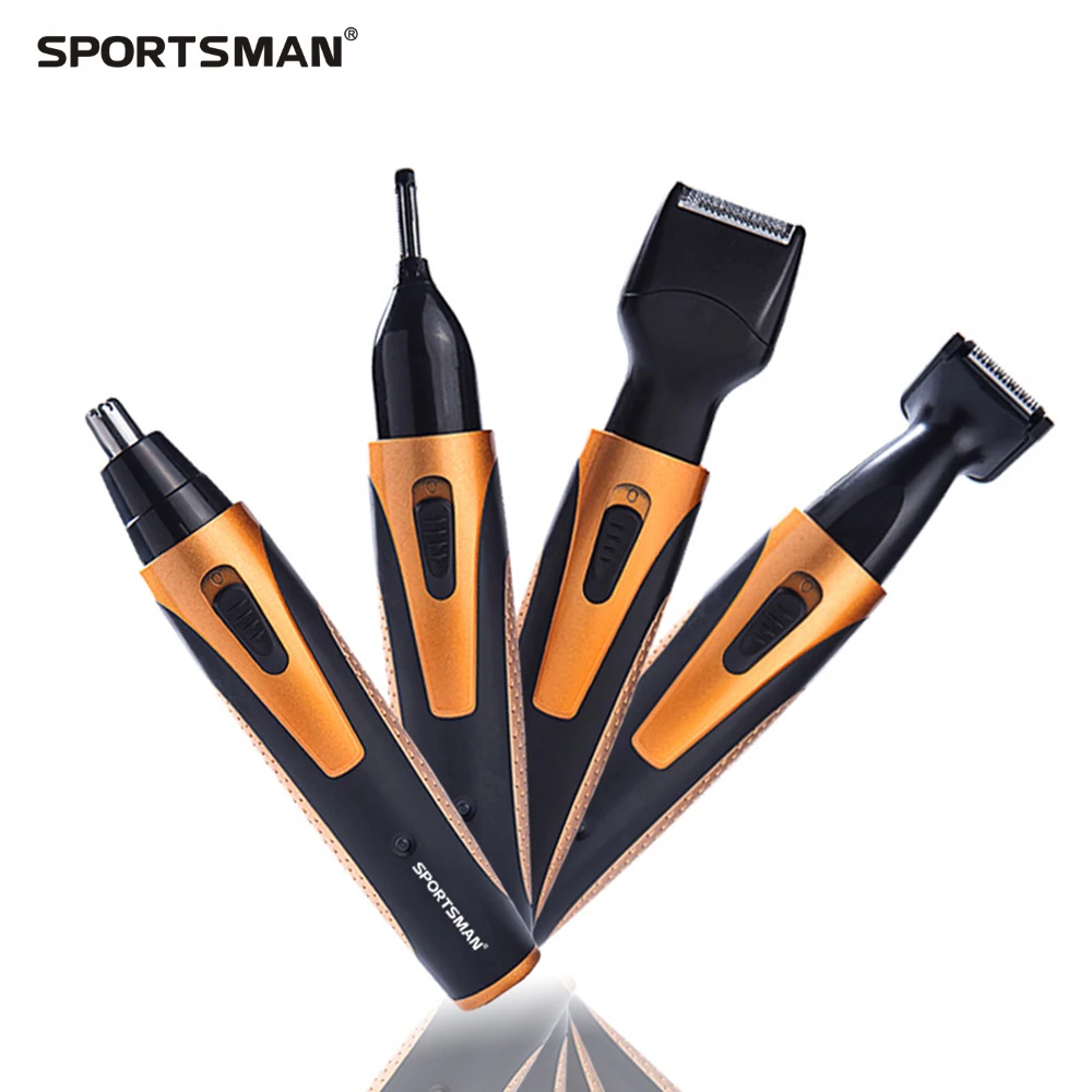 Цена Spotrman Электрический нос триммер для носа уха бакенбарды Борода волос бритья выскабливание Для женщин бровей клип устройства 4in1 2in1