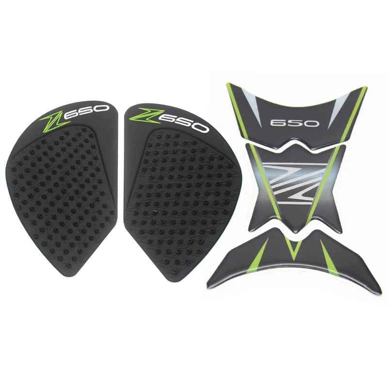 

For KAWASAKI Z650 Z 650 2017 Motorcycle Tank Pad Protector Sticker Decal Gas Knee Grip Tank Traction Pad Side