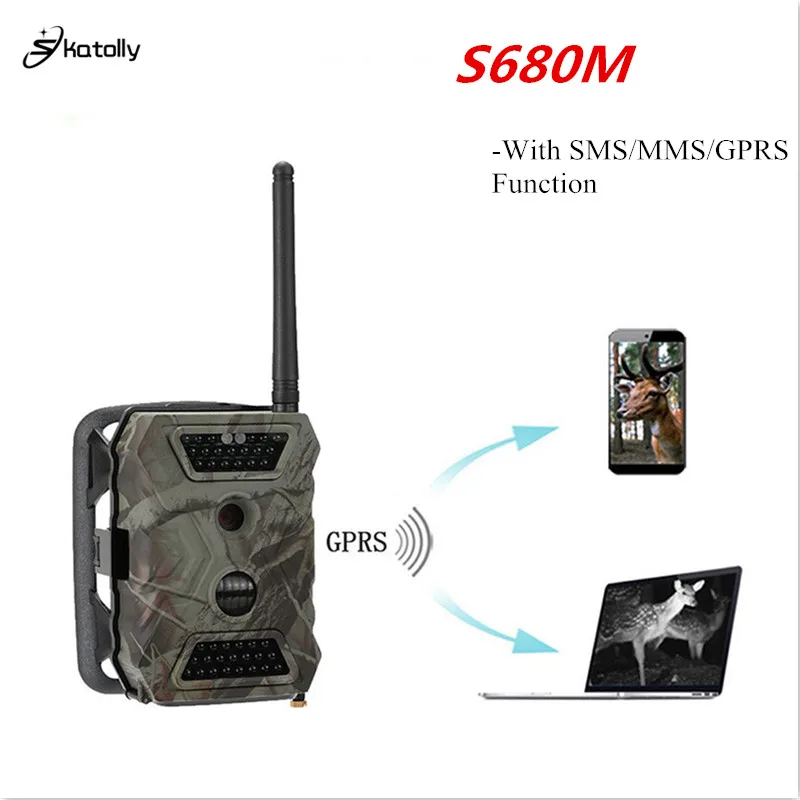 

Skatolly S680M Hunting Camera 940NM 12MP HD 1080P 2.0" LCD Trail Camera With MMS GPRS SMTP GSM Infrared Hunter Camera