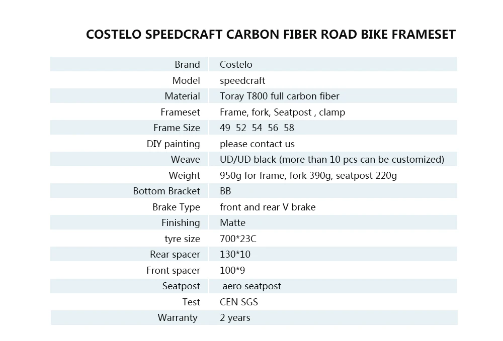 Top Costelo speedcraft complete bike carbon road bike bici completa bike frame groupset saddle bar wheel,bicicleta road bike fit DI2 1
