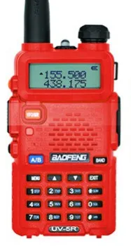 Red Портативная рация Baofeng UV-5R Двухдиапазонная двухсторонняя радио UV 5R Портативная радиостанция UV5R - Цвет: Red