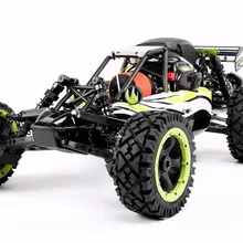 Qbaja Mini baja 29cc Powerfull 2t engin 2,4g пульт дистанционного управления переднее колесо может прыгать