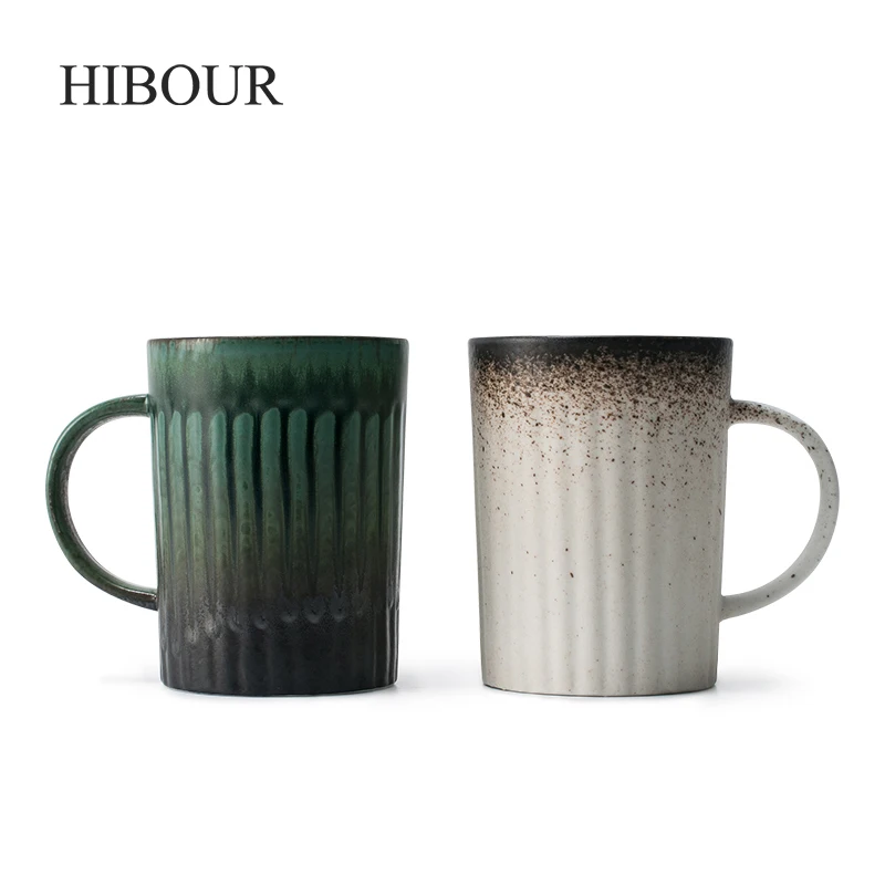 Download HIBOUR Vintage Retro Gradient Tea Coffee Mug Handmade ...