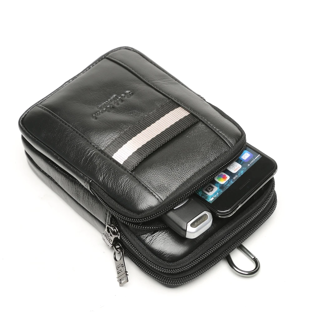 Золото Коралл кожаный ремень Поясные сумки для Для мужчин Малый Мини Crossbody сумка