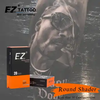 100 PCS Assorted EZ Revolution Tattoo Needle Cartridge Liner Shader Magnum Tattoo Supply compatible with Cartridge Machine Grip