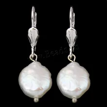 Горячая Распродажа, серьги из пресноводного жемчуга с рычагом сзади, серьги из белого натурального жемчуга для женщин, модные серебряные серьги-гвоздики, аксессуары