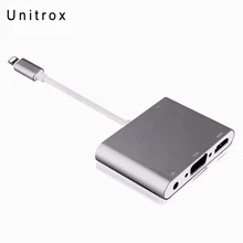 2018 High Quality HDTV OTG Cable For Lightning to HDMI VGA AV Audio Vidio Adapter For iPhone x 8 7 6plus For iPad Air/mini/pro