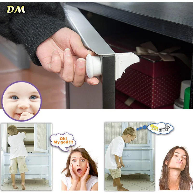 10sets/lot locking system Tot Lok Complete Set baby child kids safety