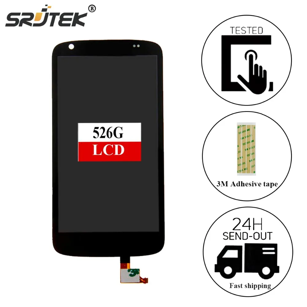

srjtek For HTC Desire 526G 526 LCD Display Replacement HTC Desire 526G LCD Display Touch Screen with Digitizer Assembly Black