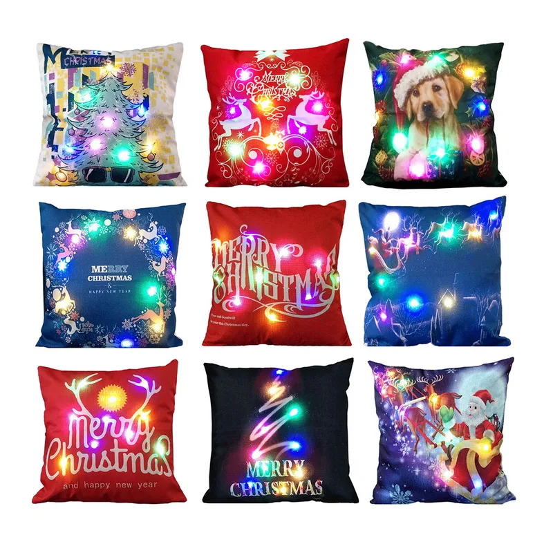 Hoomall 45x45 см Светодиодная Диодная светящаяся светодиодная крышка льняные одеяла