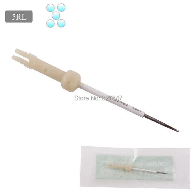 CHUSE 50pcs L72 5 Round Liner Disposable Sterilized Tattoo Card Needles Permanent Makeup Needle 5RL Private Package CHUSE 50pcs L72 5 Round Liner Disposable Sterilized Tattoo Card Needles Permanent Makeup Needle 5RL Private Package