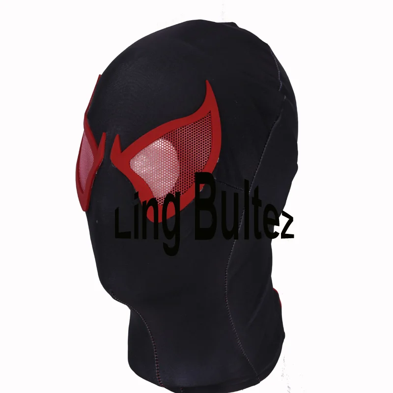 Ling Bultez высокое качество Новое поступление алый костюм Человека-паука для взрослого мышечный оттенок красный костюм Человека-паука из спандекса костюм