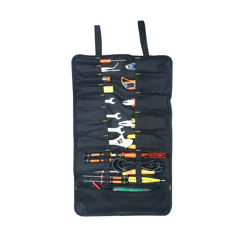 Складная сумка для инструментов из ткани Оксфорд электрик гаечные ключи сумка для инструментов рулон рулонных отверток Ремонт хранения Органайзер аксессуары