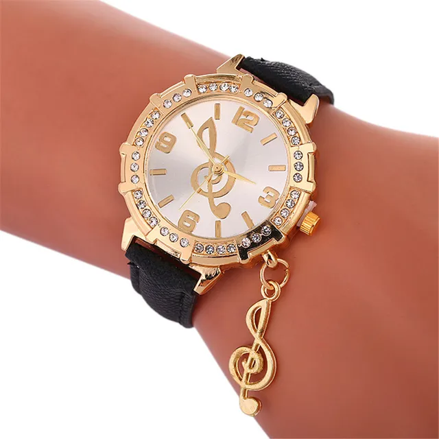 Fashion Musical Symbols Bracelet Watch Ladies Leather Watch For Gift 2018 Casual Fashion Musical Symbols Bracelet Watch Ladies Leather Watch For Gift 2018 Casual