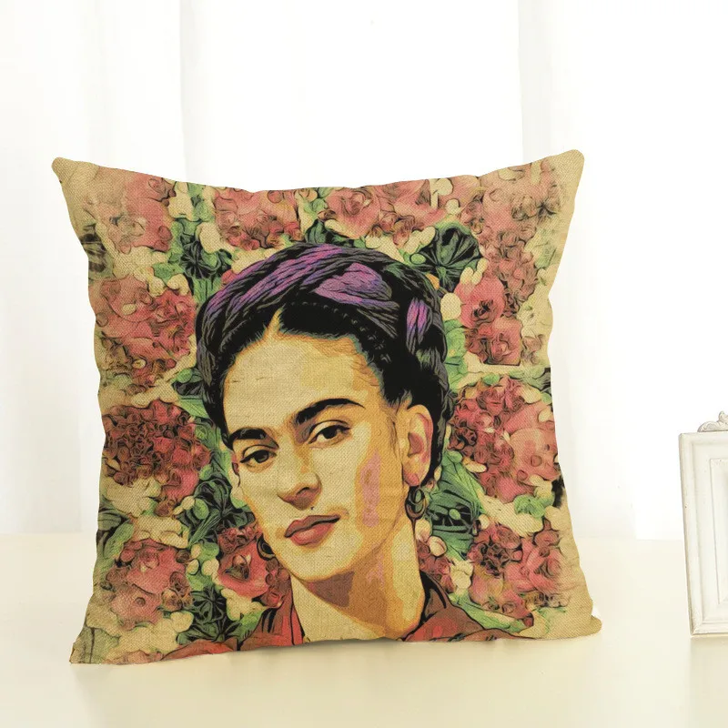 Painting Zara*Women Printed Flower Girls Cushion Cover 45x45cm Woman Throw Pillow Covers Cushions Home Decor Special Pillowcases