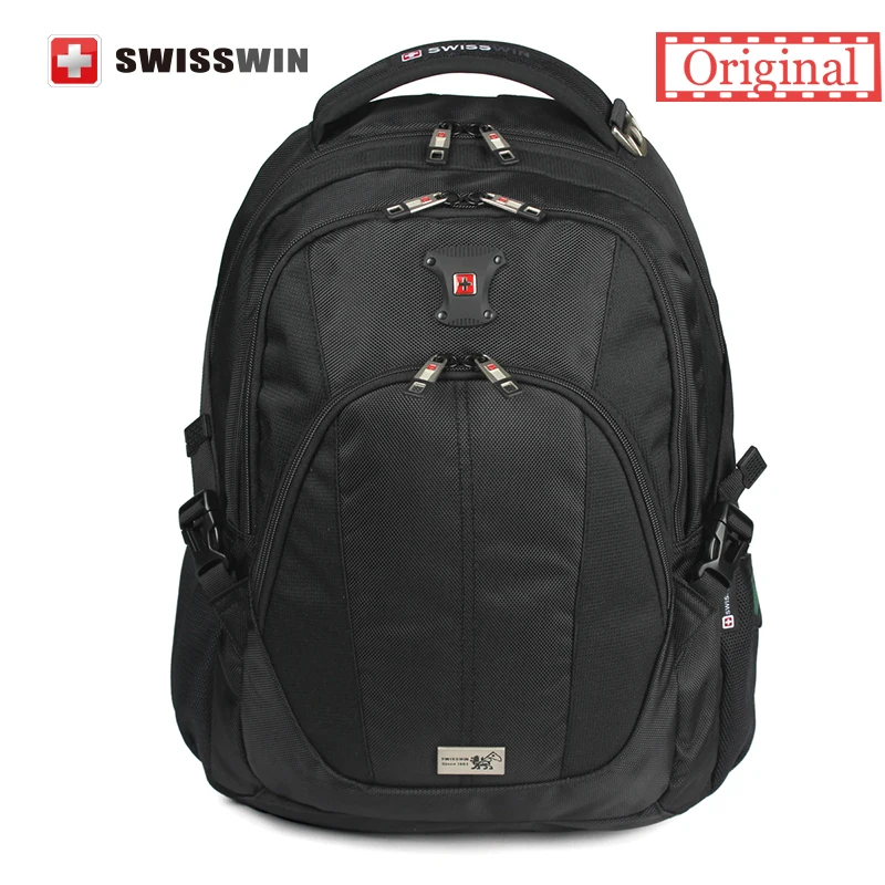 Swisswin Multifunctional Men backpack Mens swissgear wenger Travel Nylon Shoulder Backpacks Laptop Macbook Computer Business Bag