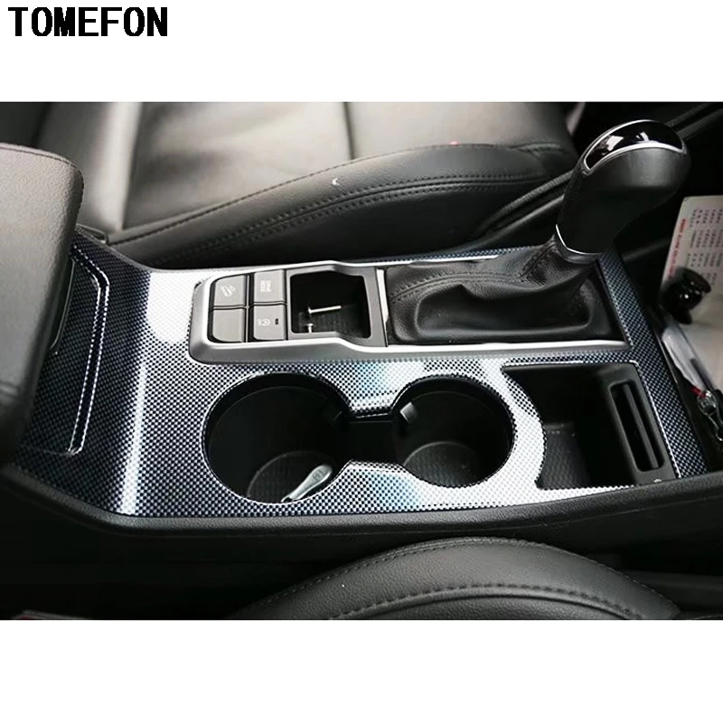 TOMEFON для Hyundai Tucson 2015 2016 ABS углеродное волокно краска Внутренняя дверь окно Bottons AC