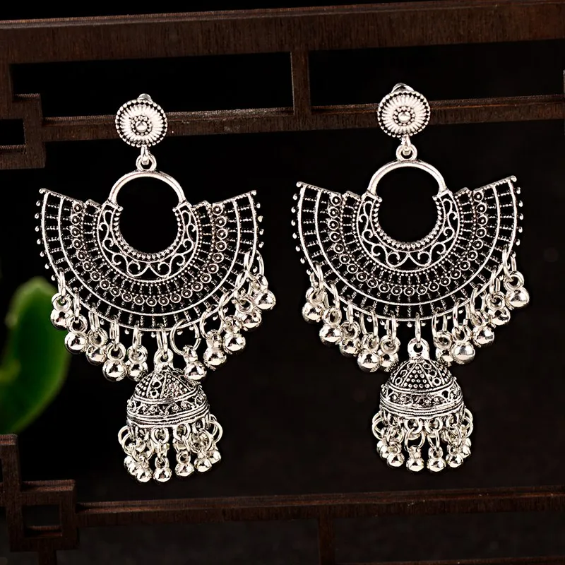 Винтажный сектор Jhumka Jhumki Женская ретро модель фонарики афганский
