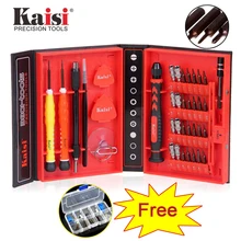KAISI Набор отверток 38 в 1 Инструменты Высокое качество S2 легированная сталь прецизионные инструменты для обслуживания телефона iPhone, ipad, mac