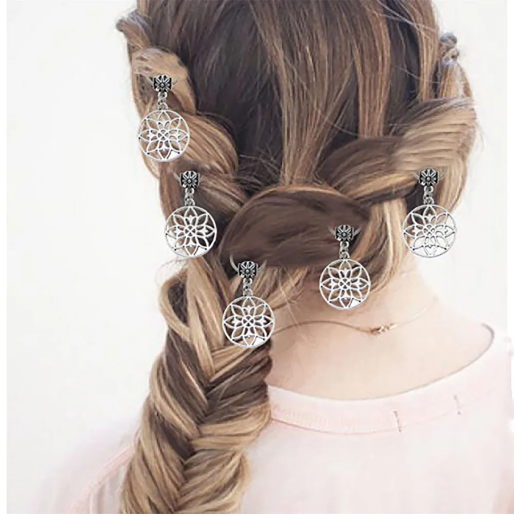 5Pcs Hairpins Twist Coils Hair Spin Pins Wedding Prom Flower Hair Clips