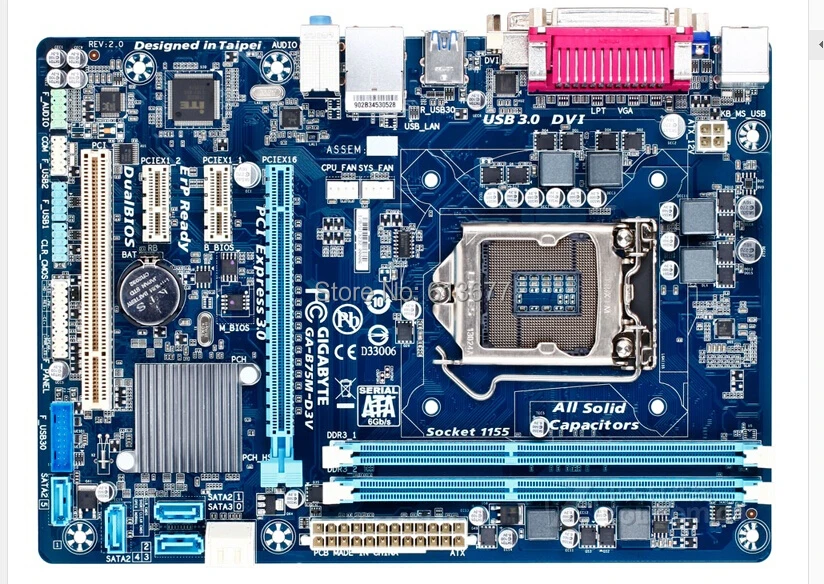100% original Free shipping motherboard for Gigabyte GA-B75M-D3V B75M-D3V DDR3 LGA 1155 free shipping 100% original Free shipping motherboard for Gigabyte GA-B75M-D3V B75M-D3V DDR3 LGA 1155 free shipping