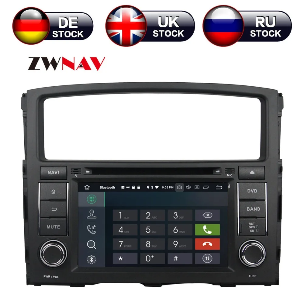 

7'' Android 9.0 Car DVD Player Radio GPS navigation For Mitsubishi PAJERO WITH BUTTON 2006-2012 multimedia radio tape recorder