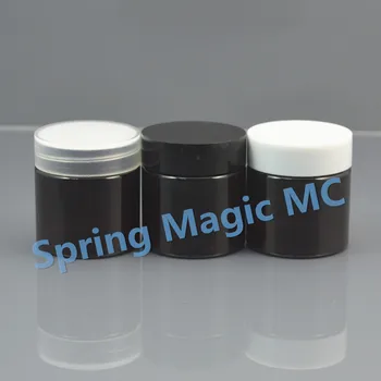 

50pcs 30g Brown PET Cream Jar with Black/white/transparent lid,Eye Cream Bottle Mask/Foundation Case,Empty cosmetic plastic jar