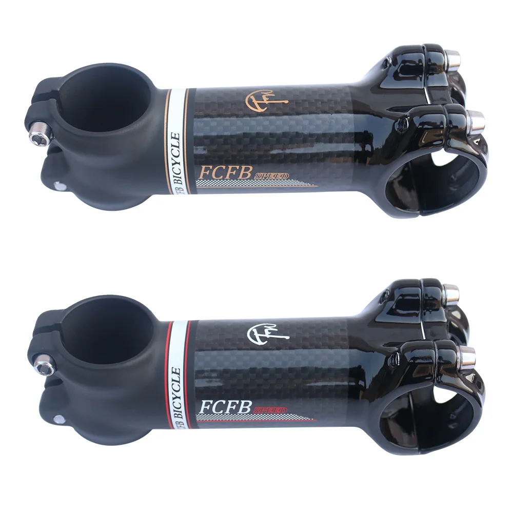 FCFB New pattern Aluminum 3k Carbon Fiber Bicycle Stem Road Carbon Stem