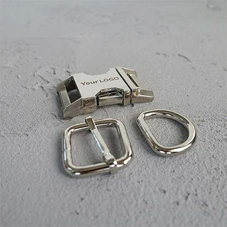Silver 50 компл./лот(металлическая пряжка+ Регулируемая пряжка+ d-кольцо/комплект) обеспечивают лазерную гравировку услуги по индивидуальному заказу логотипа 20 мм высокого качества 4 цвета - Цвет: Silver