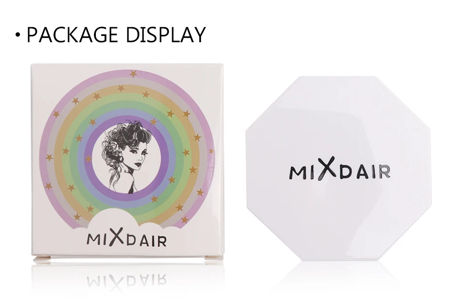 MIXDAIR макияж хайлайтер пудра палитра Shimmer Glow комплект осветитель 2 цвета в 1 контур лица бронзатор для лица и глаз хайлайтер