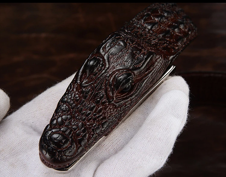 Мужские ремни роскошные, дизайнерские ремни из кожи аллигатора мужские высокого качества Ceinture Homme Cinto Masculino крокодил Cinturones Hombre