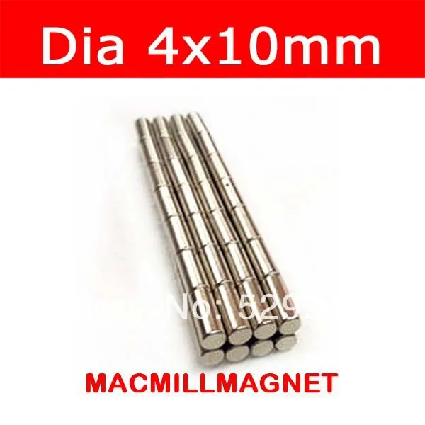 XICIMAG 50 шт. супер сильный неодимовые магниты НДАЕБ диски цилиндр редкоземельных 4x10 мм N52 магнитных материалов Neo стержень