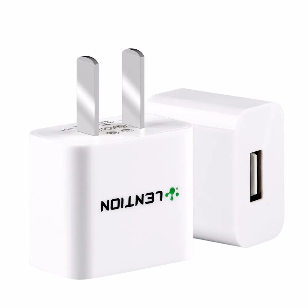 Lention Power Adapter Single-Port USB Charger Quick Charging Mini Fast Safe for Smartphone MP3 IPhone IPad 3C Certified | Электроника