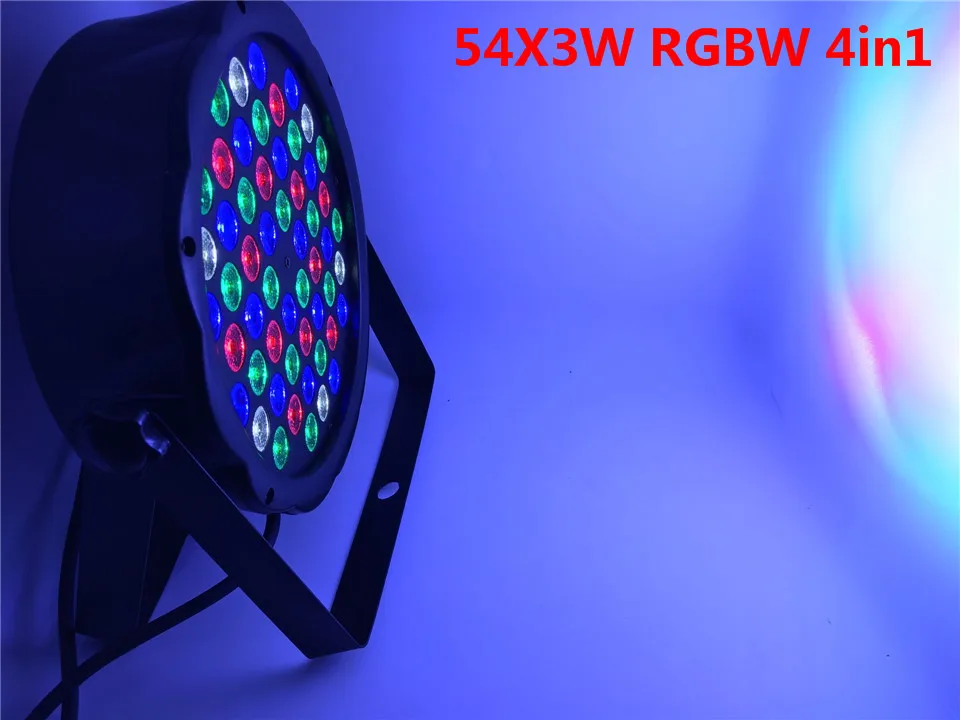 Алюминий корпус 54x9 Вт RGB 3in1 СВЕТОДИОДНЫЙ параболический алюминизированный отражатель дежурное освещение dmx деловой свет профессиональный плоский Пэйлин KTV дискотечная лампа ди-Джея - Цвет: Красный, жёлтый и синий