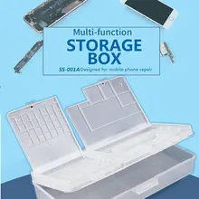 Multi-function Mobile Phone LCD Screen Mainboard IC Parts Screw Plastic Storage Box Electronic Components Hand Tool Organizer
