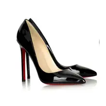 2017 the European and American stars as professional OL pointed classic bottom 11 cm high heel shoes bottoms plus