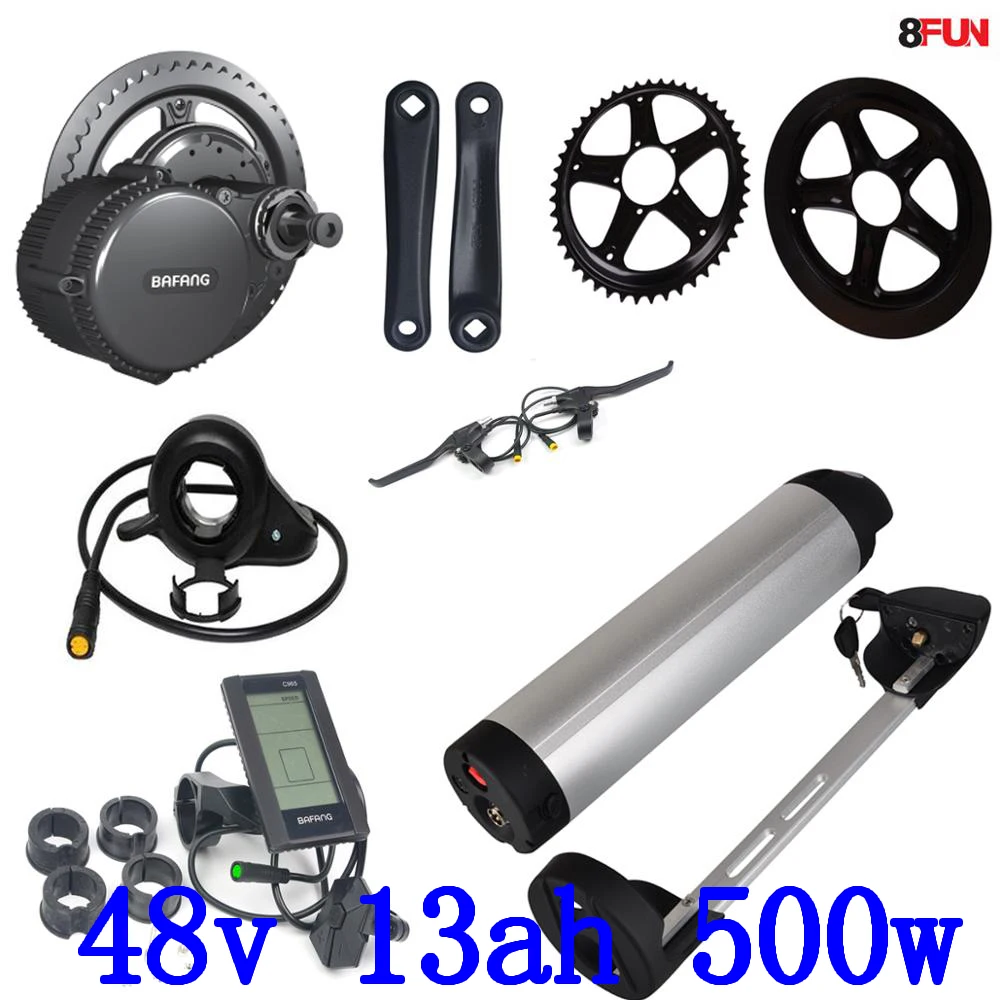 BBS02B BBS02 Bafang 48V 500W комплект электродвигателей с 13ah литий-ионный аккумулятор и 54 6 V 2A