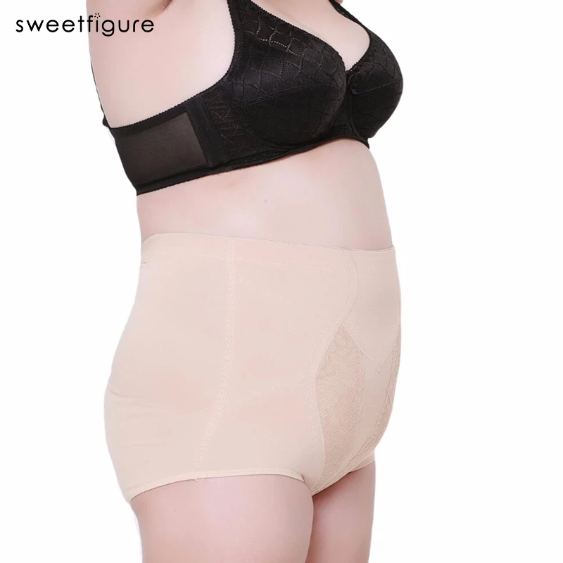 High Waist Plus Big Size Women's Tummy Control Panties Briefs Slimming Stretching Underwear Shorts Belly Slim Shapewear Sheath