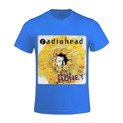 Radiohead Pablo Мёд Для мужчин рубашки экипажа Neckshort рукавом Для мужчин Tee