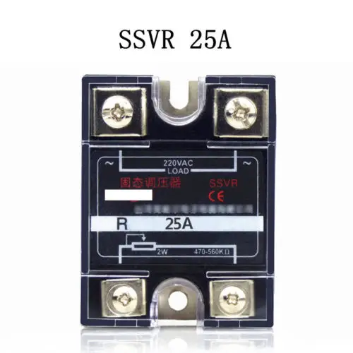 

220V AC Single Phase SSVR 25A Solid State Voltage Regulator Relay Resistance Regulating Module